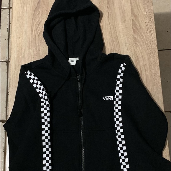 Vans Jackets & Blazers - Vans Hoody Black Checker Sz S